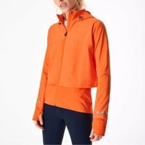 Sweaty Betty Women’s Orange Zip Up Track Jacket  Size XS NWOT